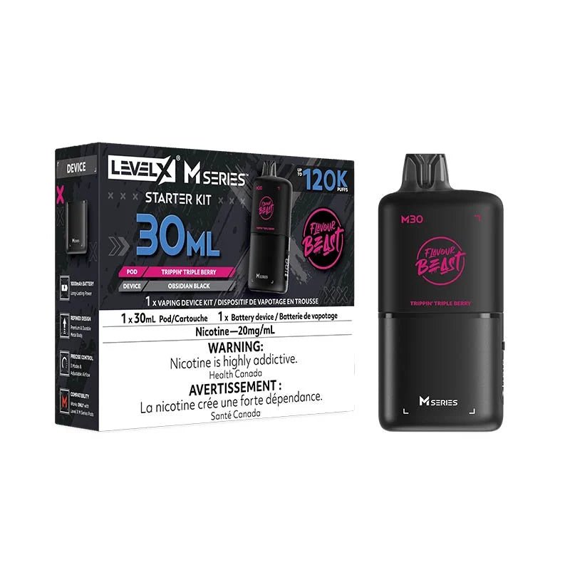 Level X M Series Pod - Flavour Beast - Trippin' Triple Berry - Psycho Vape