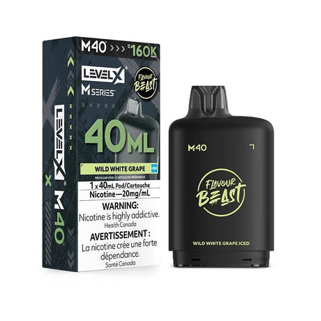 Level X M Series Pod - Flavour Beast - Wild White Grape Iced - Psycho Vape
