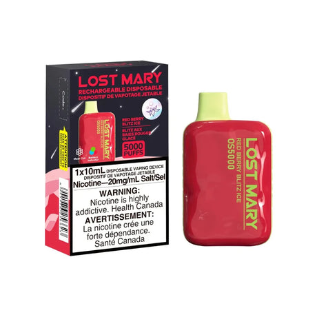 LOST MARY - Lost Mary OS5000 Disposable - Red Berry Blitz Ice - Psycho Vape