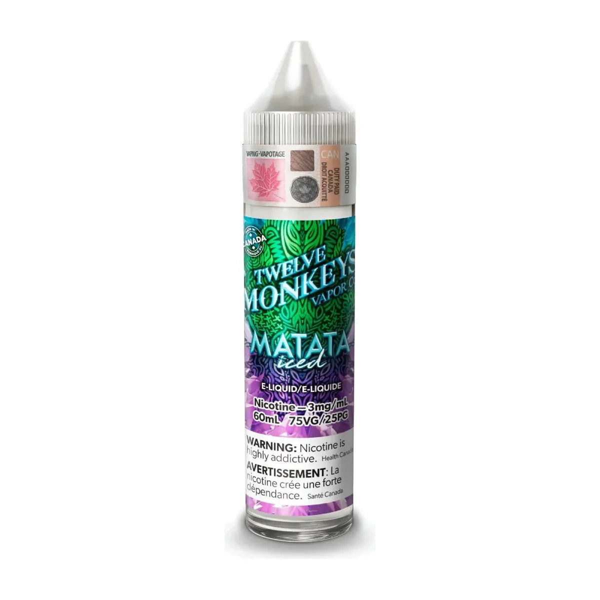 Shop Matata Iced by Twelve Monkeys Ice Age E-Liquid - at Vapeshop Mania