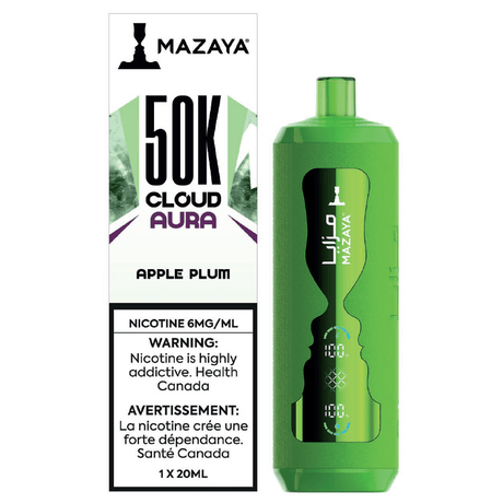MAZAYA - Mazaya Cloud Aura 50K - Apple Plum - Psycho Vape