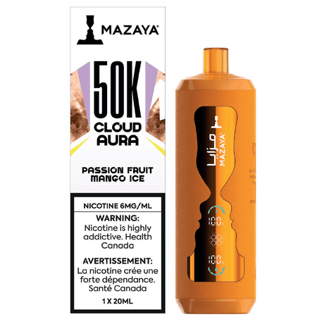 MAZAYA - Mazaya Cloud Aura 50K - Passion Fruit Mango Ice - Psycho Vape
