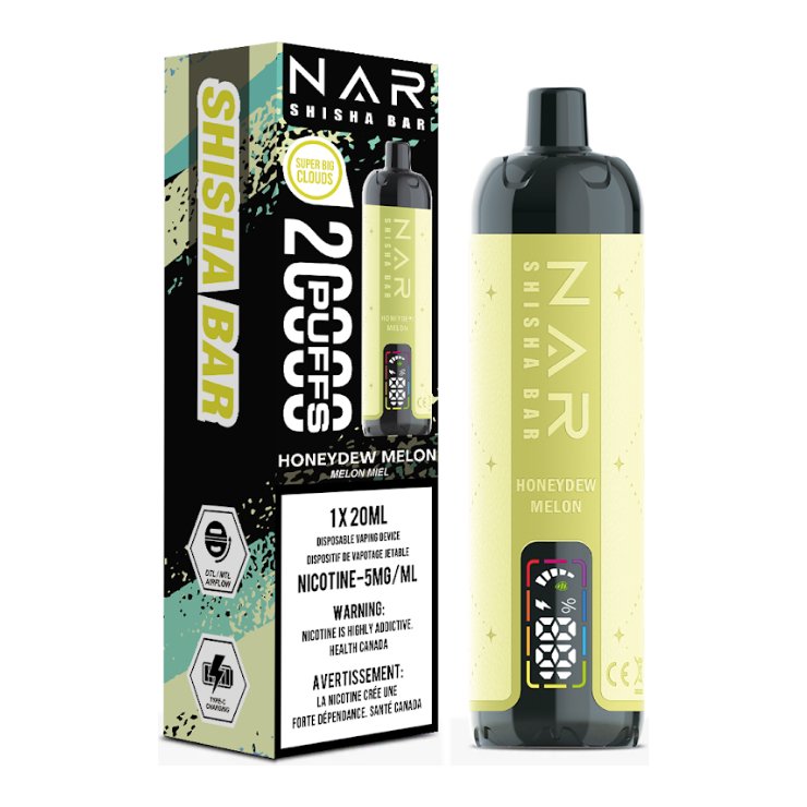 NAR SHISHA - Nar Shisha Bar 20K Disposable - Honeydew Melon - Psycho Vape