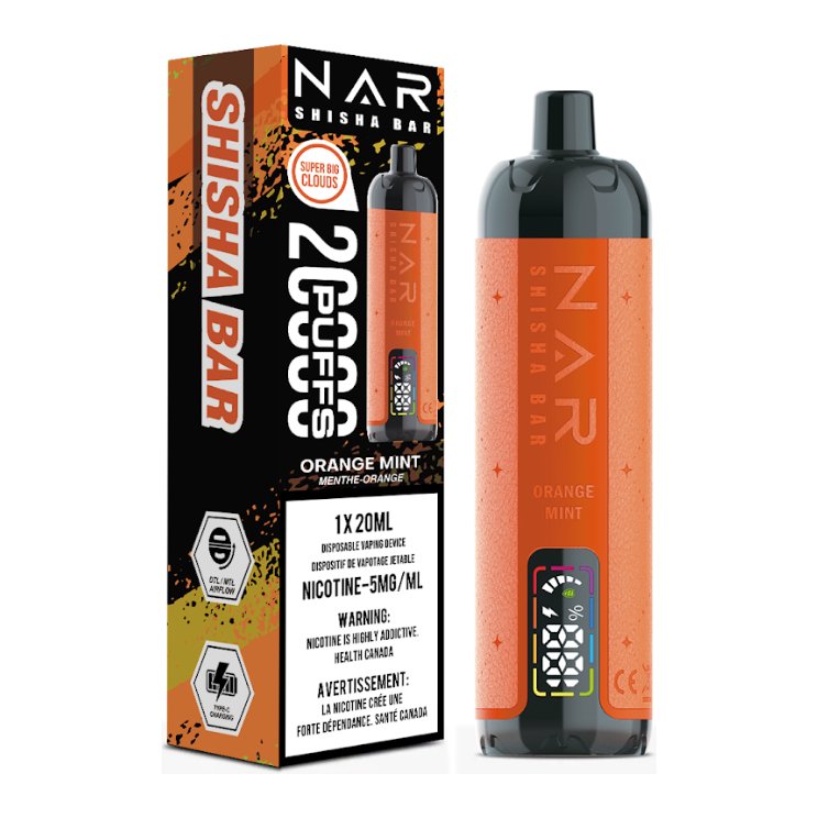 NAR SHISHA - Nar Shisha Bar 20K Disposable - Orange Mint - Psycho Vape