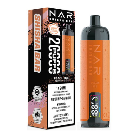 NAR SHISHA - Nar Shisha Bar 20K Disposable - Peach Ice - Psycho Vape