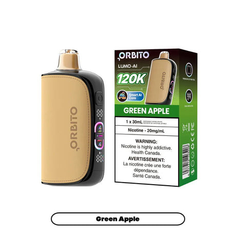 Orbito Lumo AI 120K - Green Apple - Psycho Vape
