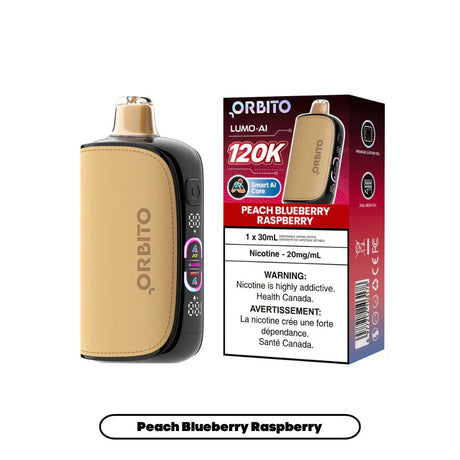 Orbito Lumo AI 120K - Peach Blueberry Raspberry - Psycho Vape