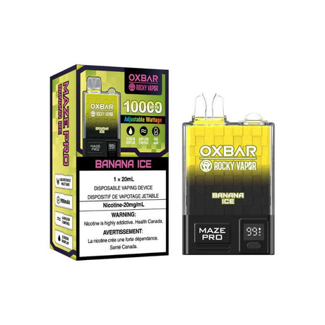 OXBAR - OXBAR Maze Pro 10000 Disposable - Banana Ice - Psycho Vape