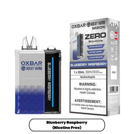 OXBAR - OXBAR M20K Disposable - Nicotine Free - Blueberry Raspberry - Psycho Vape