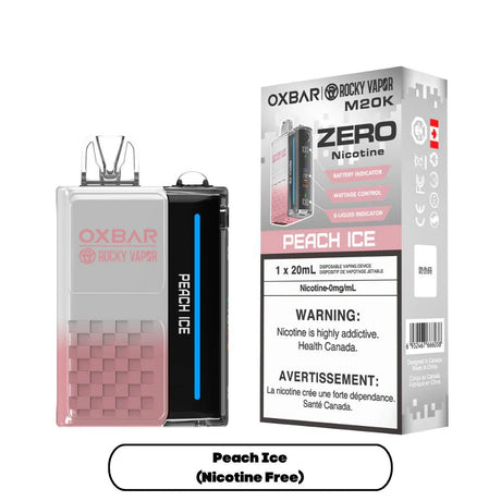 OXBAR - OXBAR M20K Disposable - Nicotine Free - Peach Ice - Psycho Vape