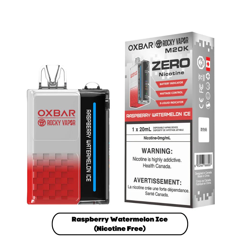 OXBAR - OXBAR M20K Disposable - Nicotine Free - Raspberry Watermelon Ice - Psycho Vape