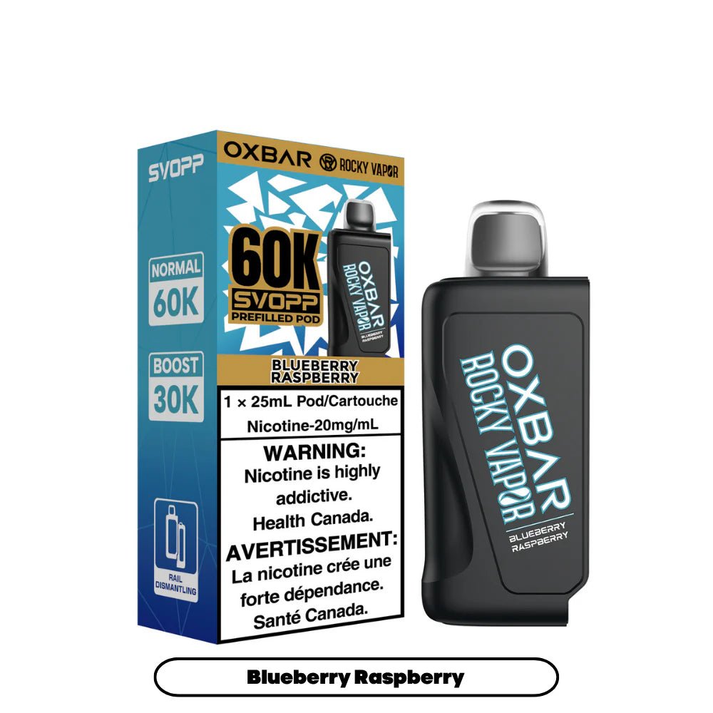 OXBAR - Svopp Rocky Vapor Oxbar 60K {Prefilled Pods} - Blueberry Raspberry - Psycho Vape