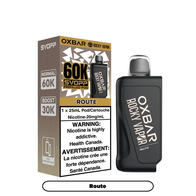 OXBAR - Svopp Rocky Vapor Oxbar 60K {Prefilled Pods} - Route - Psycho Vape