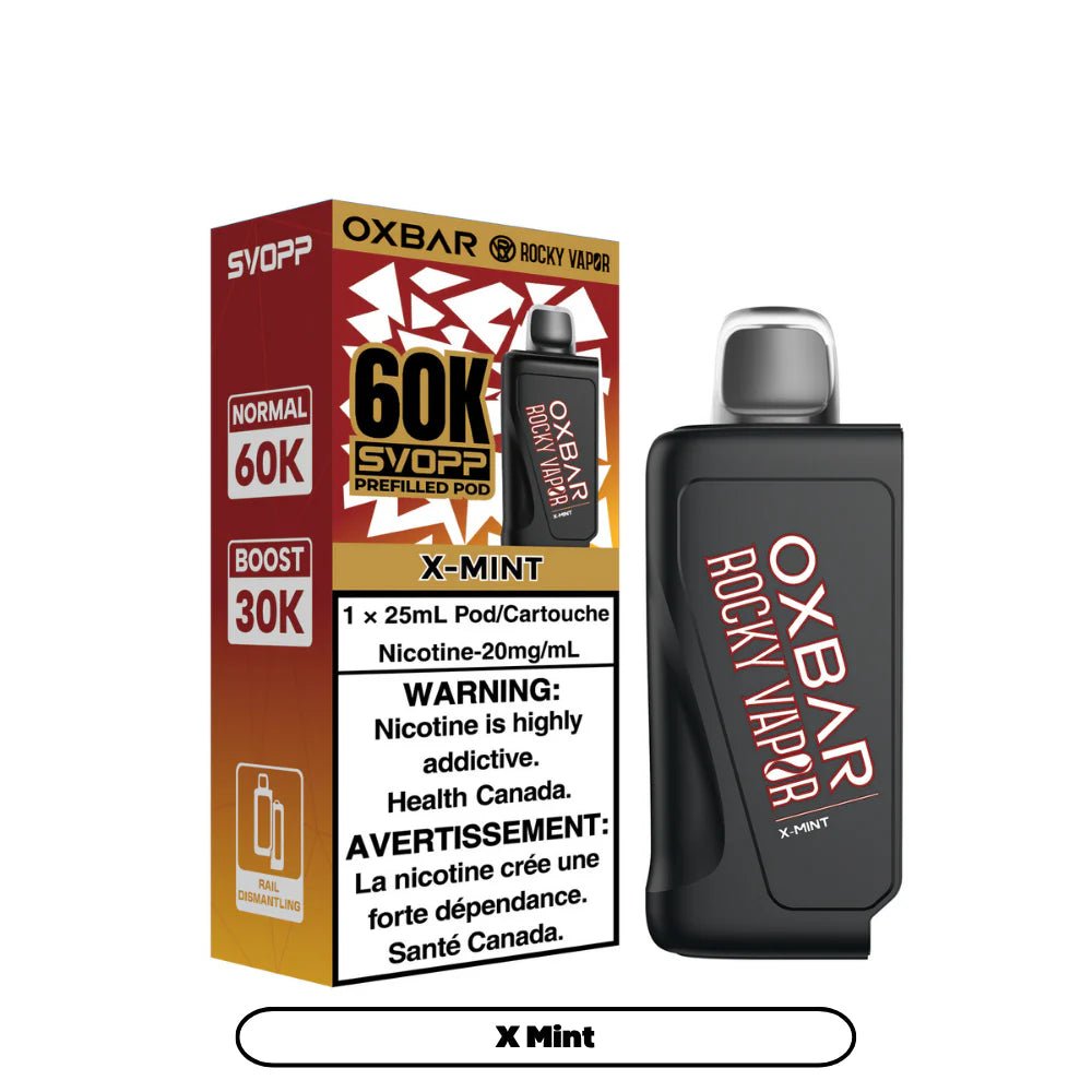 OXBAR - Svopp Rocky Vapor Oxbar 60K {Prefilled Pods} - X Mint - Psycho Vape