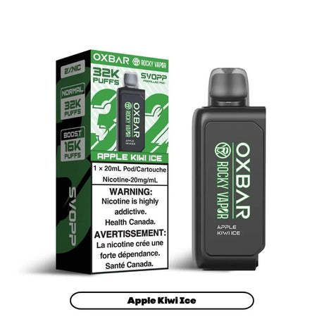 OXBAR - Svopp Rocky Vapor Oxbar [Prefilled Pods] 32K - Apple Kiwi Ice - Psycho Vape