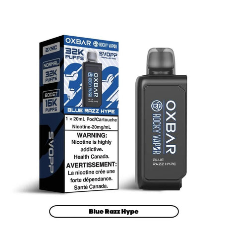 OXBAR - Svopp Rocky Vapor Oxbar [Prefilled Pods] 32K - Blue Razz Hype - Psycho Vape