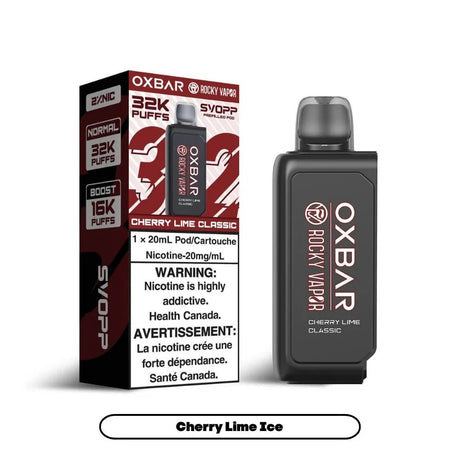 OXBAR - Svopp Rocky Vapor Oxbar [Prefilled Pods] 32K - Cherry Lime Classic - Psycho Vape