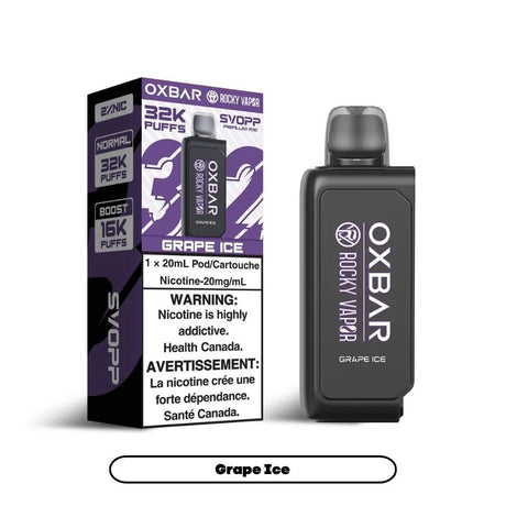 OXBAR - Svopp Rocky Vapor Oxbar [Prefilled Pods] 32K - Grape Ice - Psycho Vape