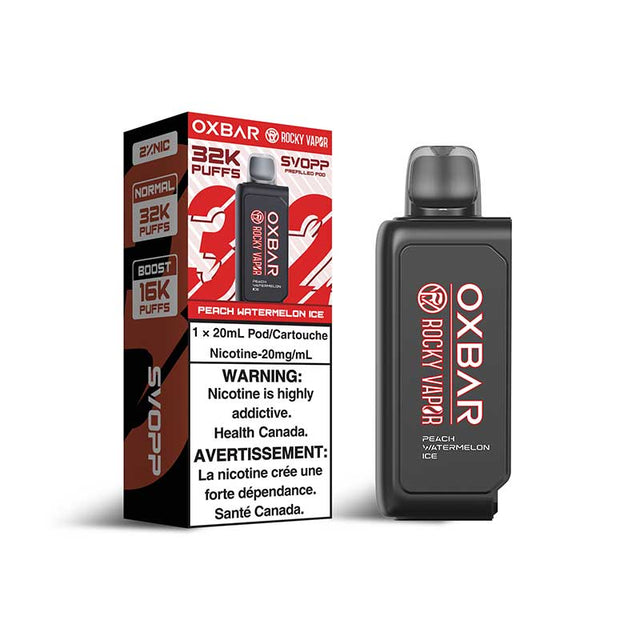 OXBAR - Svopp Rocky Vapor Oxbar [Prefilled Pods] - Peach Watermelon Ice - Psycho Vape