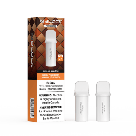 Packin Peach Berry – ZBlock 2mL Pod 2-Pack Prefilled Pod - Psycho Vape