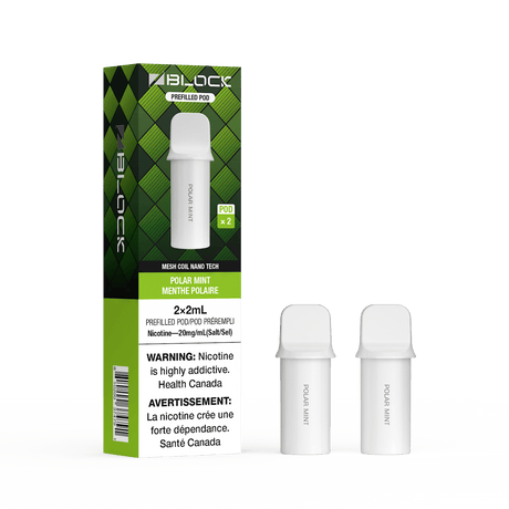 Polar Mint – ZBlock 2mL Pod 2-Pack Prefilled Pod - Psycho Vape