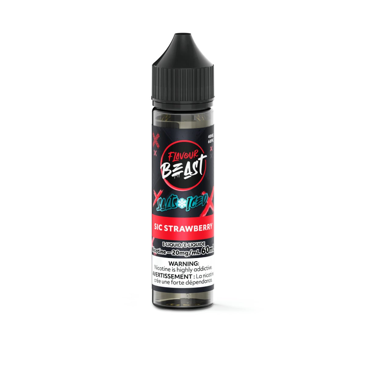 Psycho Vape - Flavour Beast E - Liquid - Sic Strawberry (ICED) - Psycho Vape