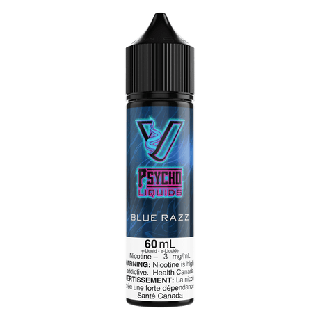 Psycho Vape - Psycho Liquids - 60mL - Blue Razz - Psycho Vape
