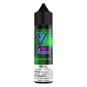 Psycho Vape - Psycho Liquids - 60mL - Sour Apple - Psycho Vape