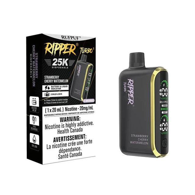 RIPPER - Ripper Turbo 3 25K Disposable - Strawberry Cherry Watermelon - Psycho Vape