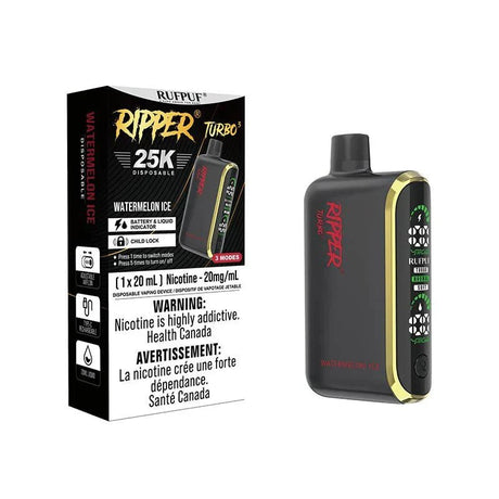 RIPPER - Ripper Turbo 3 25K Disposable - Watermelon Ice - Psycho Vape