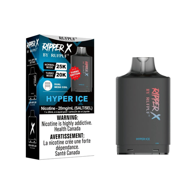 RIPPER - Ripper X Pod by Rufpuf 25K - Hyper Ice - Psycho Vape