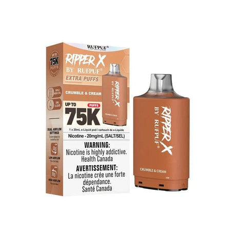 RIPPERX - Ripper X Pod by Rufpuf 75K - Crumble Cream - Psycho Vape