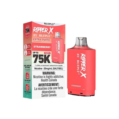 RIPPERX - Ripper X Pod by Rufpuf 75K - Strawberry - Psycho Vape