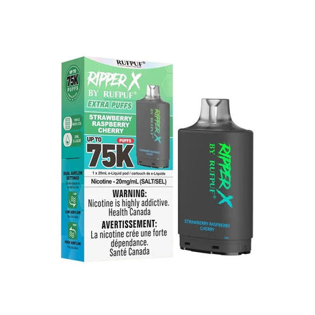 RIPPERX - Ripper X Pod by Rufpuf 75K - Strawberry Raspberry Cherry - Psycho Vape