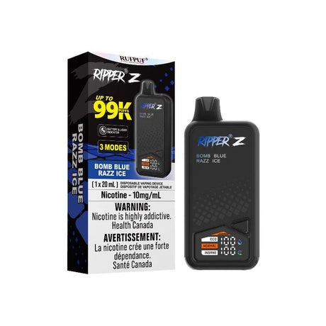 RIPPERZ - Ripper Z 10MG 99k Puffs Disposable - Bomb Blue Razz Ice - Psycho Vape