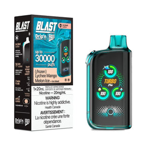 Drip'n by Envi Fasta Blast 30K Disposable - Lychee Mango Melon Ice - Vapeshop Mania