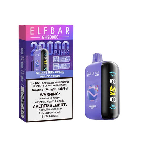 Shop ELF Bar GH20K Disposable - Strawberry Grape - at Vapeshop Mania