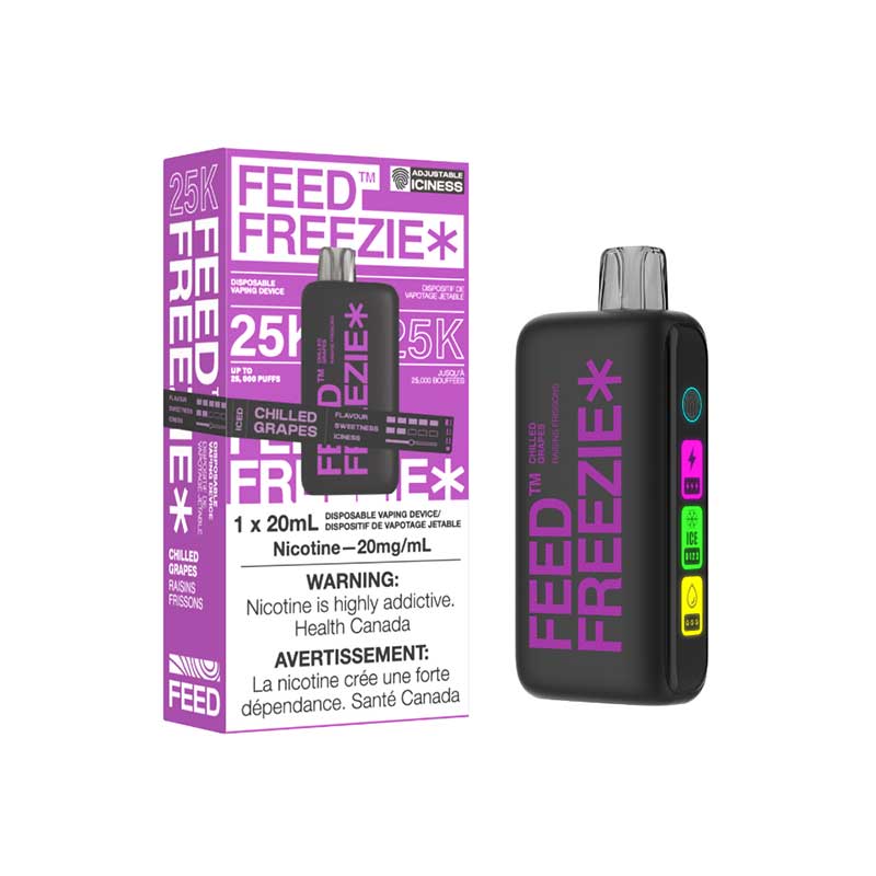 Shop FEED Freezie 25K Disposable - Chilled Grapes - at Vapeshop Mania