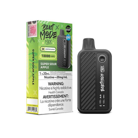 Shop Flavour Beast Beast Mode Max 18K Disposable - Super Sour Apple - at Vapeshop Mania