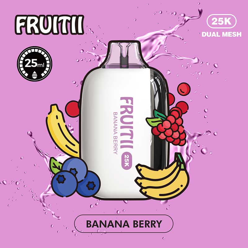 Shop Fruitii 25K Disposable - Banana Berry - at Vapeshop Mania