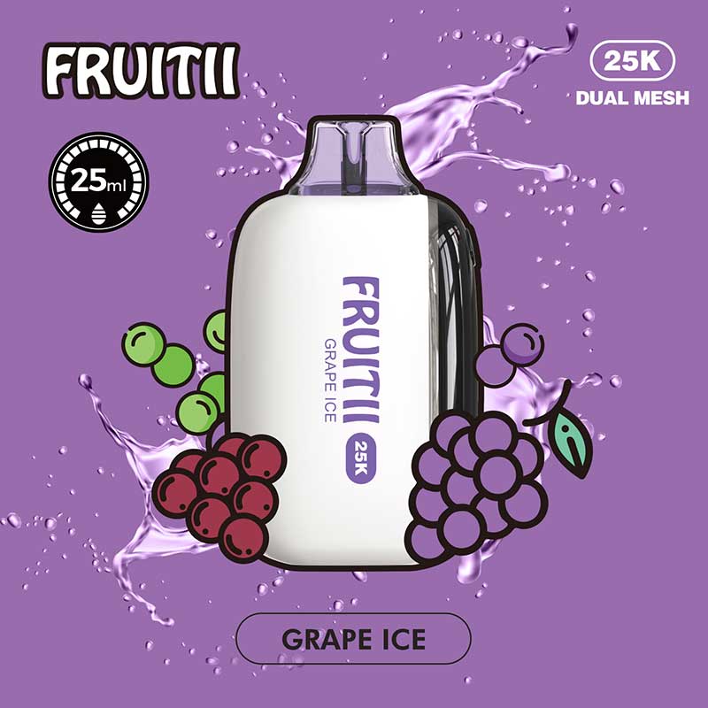 Shop Fruitii 25K Disposable - Grape Ice - at Vapeshop Mania