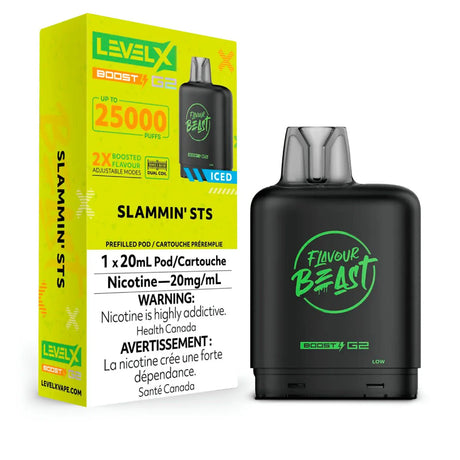 Shop Level X Boost Pod 20ml - Flavour Beast - Slammin' STS Iced - at Vapeshop Mania