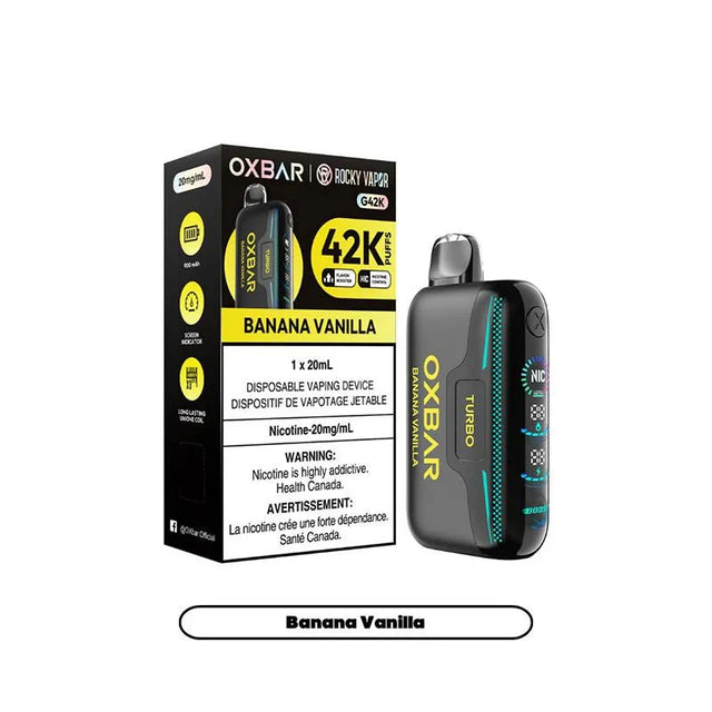 Shop OXBAR G42K Disposable - Banana Vanilla - at Vapeshop Mania