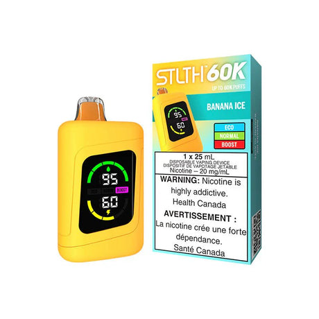 Shop STLTH 60K Disposable - Banana Ice - at Vapeshop Mania