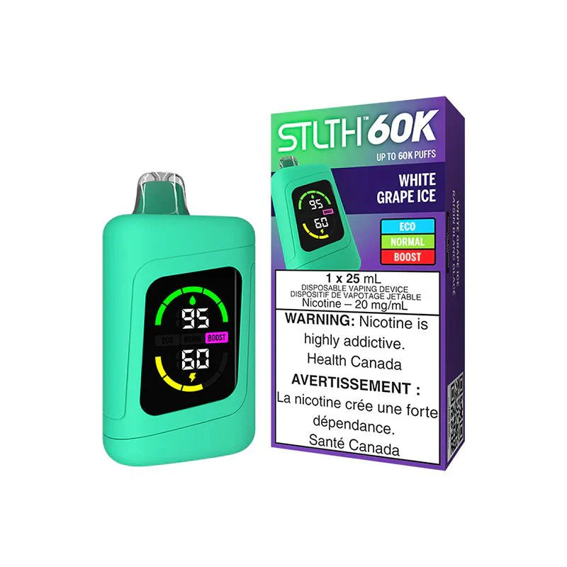 Shop STLTH 60K Disposable - White Grape Ice - at Vapeshop Mania