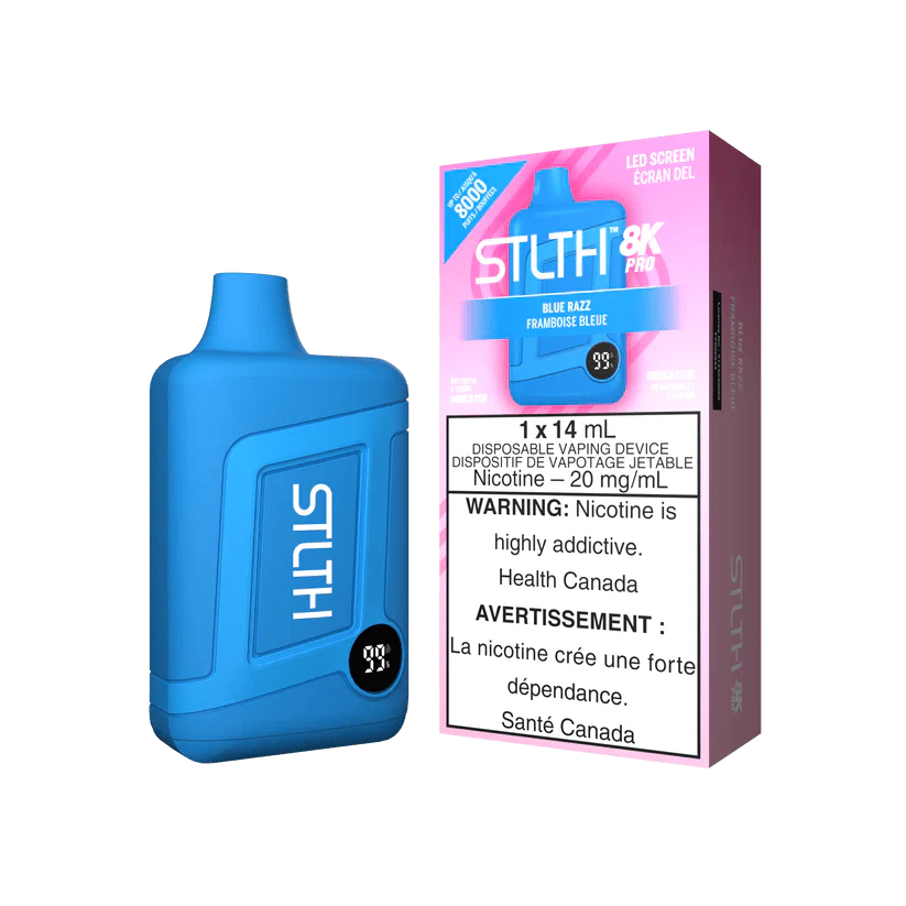 Shop STLTH 8K Pro Disposable - Blue Razz - at Vapeshop Mania