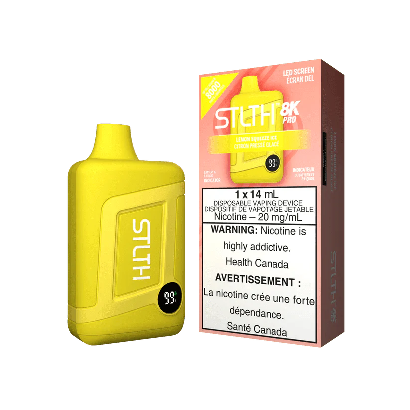 Shop STLTH 8K Pro Disposable - Lemon Squeeze Ice - at Vapeshop Mania