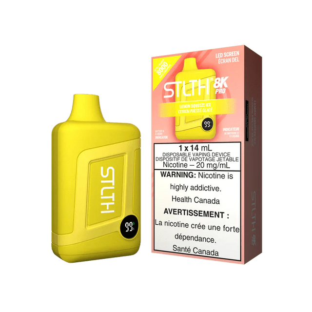 Shop STLTH 8K Pro Disposable - Lemon Squeeze Ice - at Vapeshop Mania