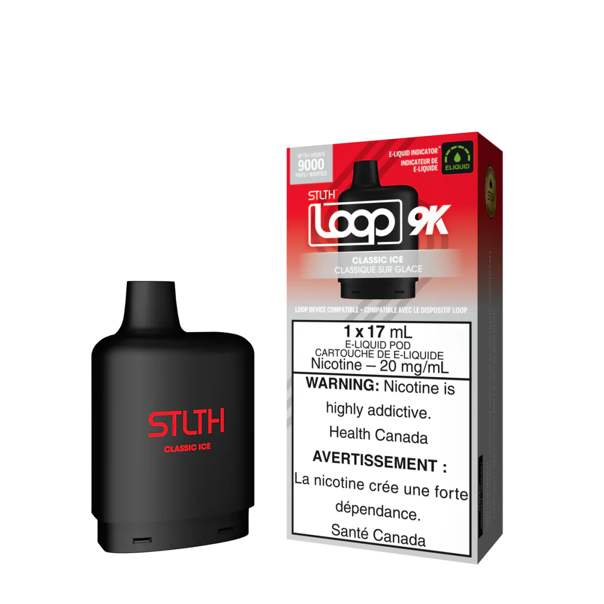 Shop STLTH LOOP 9K Pod Pack - Classic Ice - at Vapeshop Mania