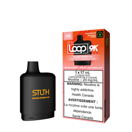 Shop STLTH LOOP 9K Pod Pack - Orange Sparkle Ice - at Vapeshop Mania